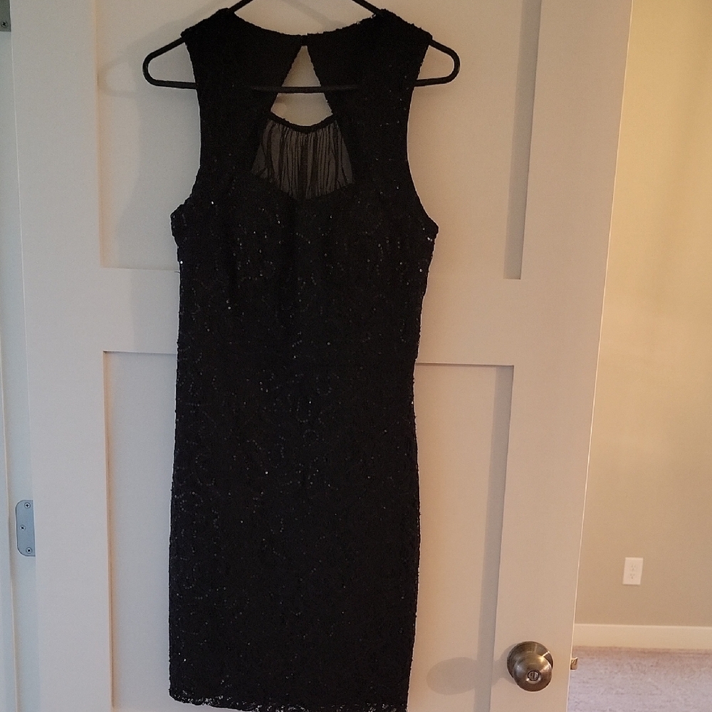 City Studio Black Backless Dress